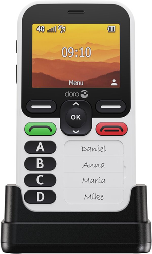 Doro Leva X10 DFB-0580 128 MB Feature Phone - 6,1 cm (2,4 Zoll) 240 x 320 - Cortex A7Single-Core 1 GHz - 64 MB RAM - 4G - 