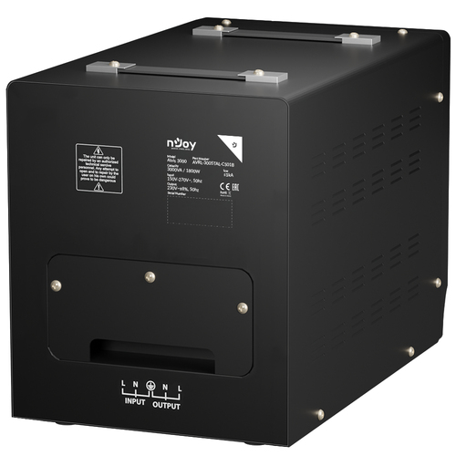 nJoy Alvis 3000. Nominal input voltage: 150 - 270 V, Input frequency: 50/60 Hz. Output voltage: 230 V, Output power capaci