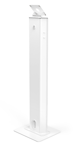 Compulocks VESA Brandable Floor Stand White - 100mm x 100mm VESA Compatible Mount, Can be set in landscape or portrait mod