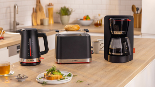 Bollitore elettrico Bosch TWK3M123 - 1,70 L - senza filo - Nero