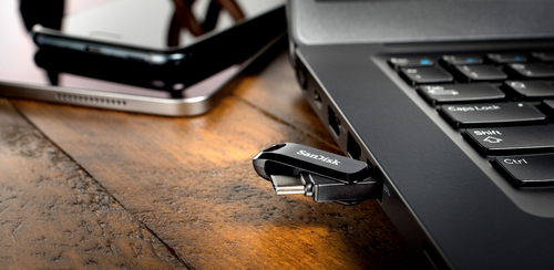 SanDisk Ultra Dual Drive Go. Capacidade: 512 GB, Interface de dispositivo: USB Type-A / USB Type-C, Versão USB: 3.2 Gen 1 