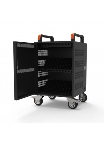 Port Designs 901973. Type: Portable device management cabinet, Product colour: Black, Placement: Floor. Supported portable