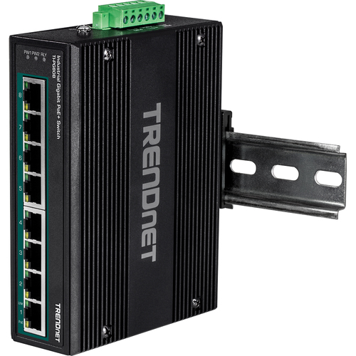 8-Port Industrial Gigabit PoE+ DIN-Rail Switch (24 - 56V)