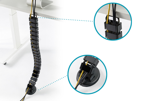 Digitus Kabelbündler - 1 Pack Paket - Kabelführung - 1,3 m Länge - Metall
