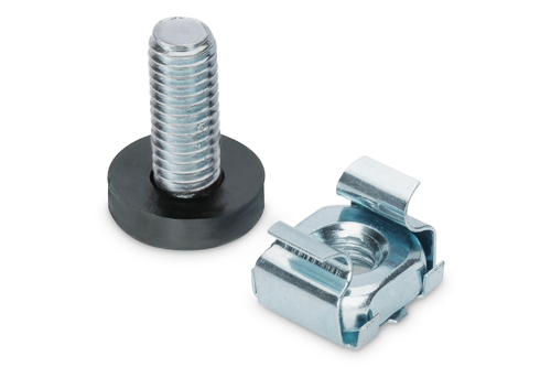 Digitus Mounting Kit for 482.6 mm (19") and 254 mm (10") Components, M6. Material: Steel, Product colour: Silver. Package 