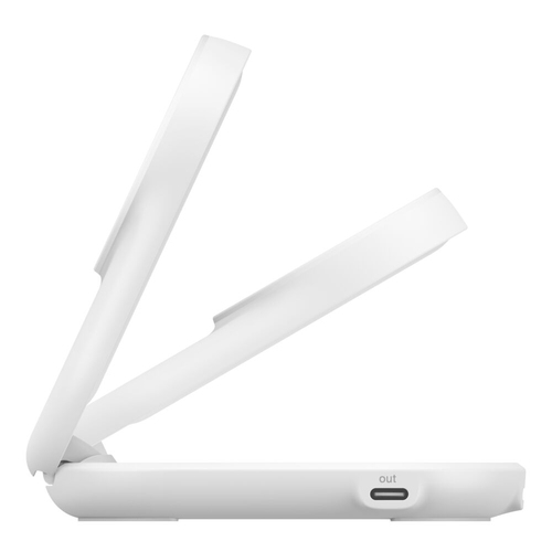 Belkin UltraCharge Induktionsladegerät - Weiß - für Qi2-fähiges Gerät, iPhone, AirPod, Smartwatch - Eingangsstecker: USB -