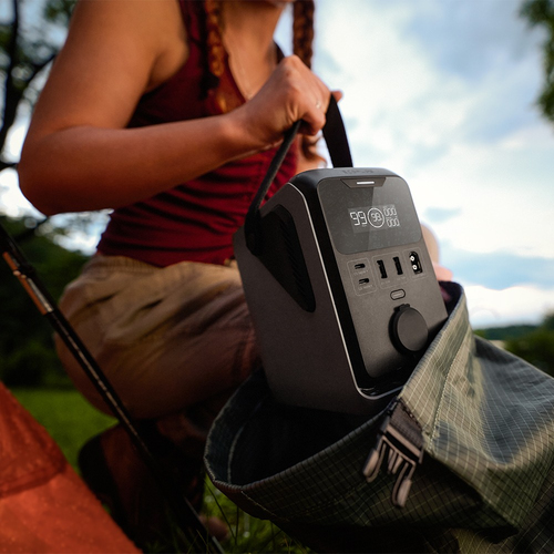 EcoFlow TRAIL 300 DC. Battery technology: Lithium Iron Phosphate (LiFePO4), Charging source: Cigar lighter, Solar, USB, Ba