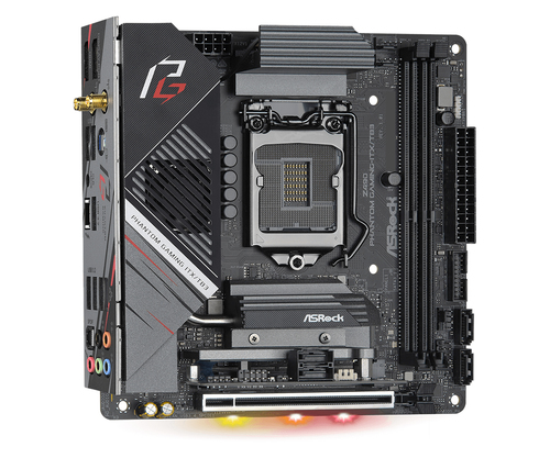 ASRock Z490 Phantom Gaming-ITX/TB3 Desktop-Mainboard - Intel Chipsatz - Socket LGA-1200 - Intel-Optane-speicherbereit - Mi