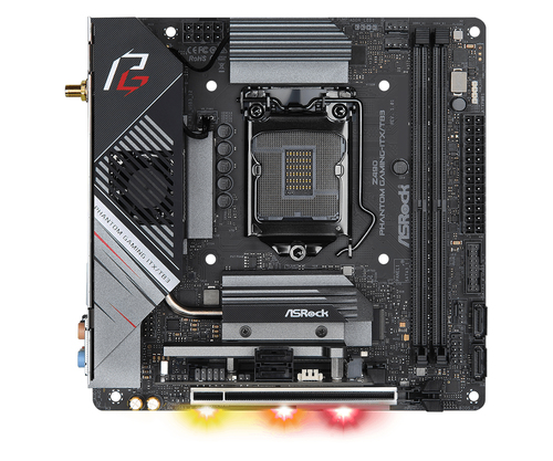 ASRock Z490 Phantom Gaming-ITX/TB3 Desktop-Mainboard - Intel Chipsatz - Socket LGA-1200 - Intel-Optane-speicherbereit - Mi