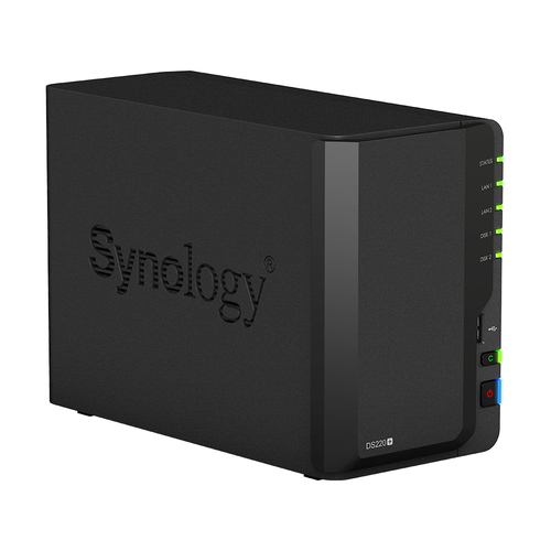 Synology DiskStation DS220+. Tipo: NAS. Tipo de chassis: Compacto. Família de processador: Intel® Celeron®, Modelo de proc
