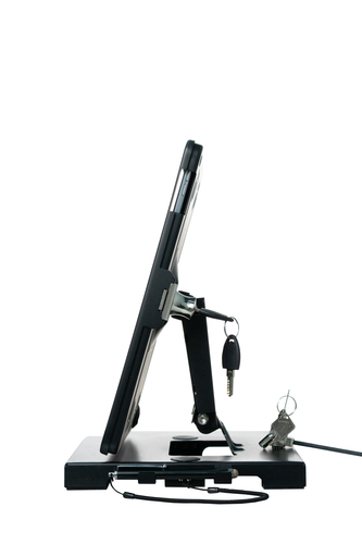 FLAT-FOLDING TABLETOP SECURITY STAND FOR IPADS BLACK