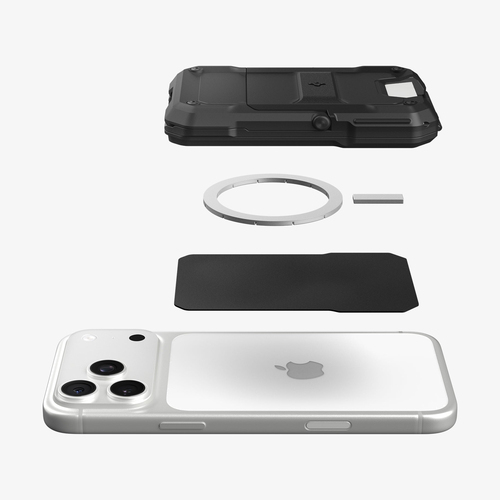 Spigen Tough Armor Pro (Mag Fit) MagSafe Card Holder. Product type: Card holder, Product colour: Black, Material: Thermopl