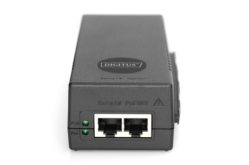 Digitus 10 Gigabit Ethernet PoE+ Injector, 802.3at, 30 W. Ethernet interface type: 10 Gigabit Ethernet, Ethernet LAN data 