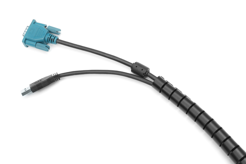 Digitus Kabelschutz - Schwarz - 1 Pack Paket - Kabelrohr - 5 m Länge - Polyethylenterephthalat (PET)