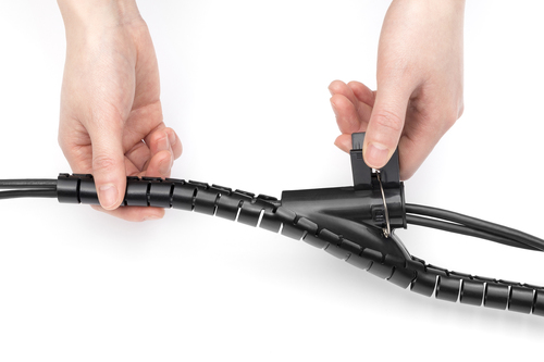 Digitus Kabelschutz - Schwarz - 1 Pack Paket - Kabelrohr - 5 m Länge - Polyethylenterephthalat (PET)
