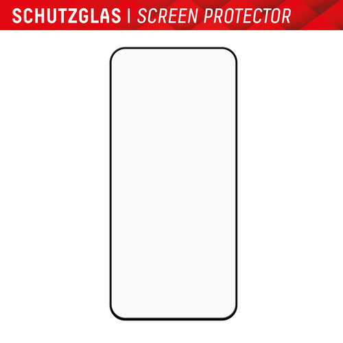 Displex 10H Gehärtetes Glas, Glas, Verstärktes Glas Displayschutz für Galaxy A55 5G - Transparent, Schwarz - 1 - für AMOLE