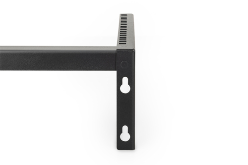 Digitus Mounting Bracket - Black - Horizontal/Vertical - 40 kg Load Capacity - Sheet Steel - 1