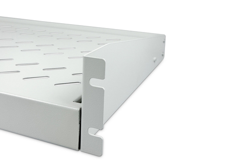 DIGITUS Professional 2U Rackmount Rack-Regal für Server, Patchfeld, LAN-Schalter - 482,60 mm Rack-Breite - Hellgrau - Stah
