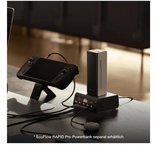 EcoFlow RAPID Pro. Charger type: Indoor, Power source type: AC, Charger compatibility: Universal. Input voltage: 100 - 240