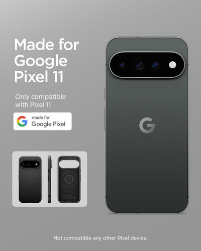 Spigen Liquid Air Case for Google Pixel 11 Smartphone - Matte Black - Wireless Charging Compatible