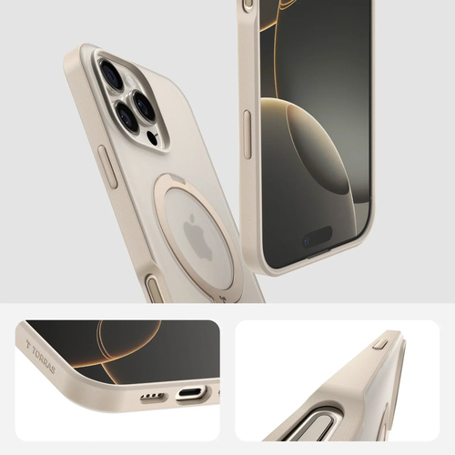 TORRAS Hülle für Apple iPhone 16 Smartphone - Transparent - Kratzfest, Sturzsicher, Resistent gegen Beschädigungen