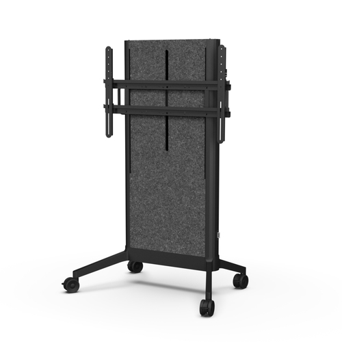 SMS EVER Height Adjustable Display Stand - Up to 248.9 cm (98") Screen Support - 120 kg Load Capacity - Floor - Polyethyle