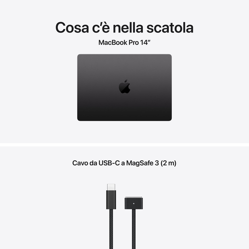 Computer portatile - Apple MacBook Pro MGDT4X/A 36,1 cm (14,2") - 120 Hz - Apple - 24 GB - 2 TB SSD - Nero - Apple M5 Pro 