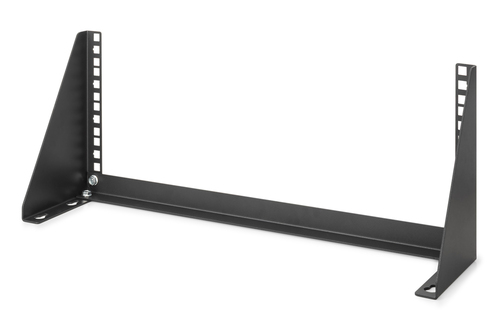 Digitus Mounting Bracket - Black - Horizontal/Vertical - 30 kg Load Capacity - Sheet Steel - 1 Piece