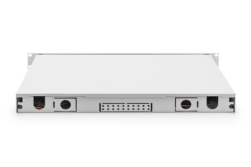 Digitus Fiber Optic Splice Box, Equipped, SC, OM4. Type: Cable management panel, Housing material: Steel, Product colour: 