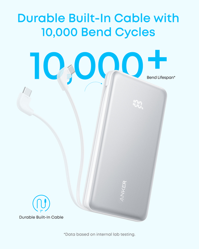 Power Bank ANKER Zolo A110D - Nero - Per Smartphone, Tablet PC, Earbud, Smartwatch, iPhone, iPad, AirPod, e-book Reader - 