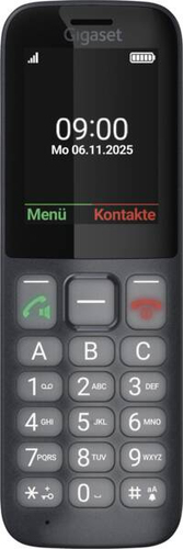 Gigaset Comfort 600 SIM. Formfaktor: Balken. SIM-Kartensteckplätze: Single SIM. Bildschirmdiagonale: 6,1 cm (2.4"), Displa