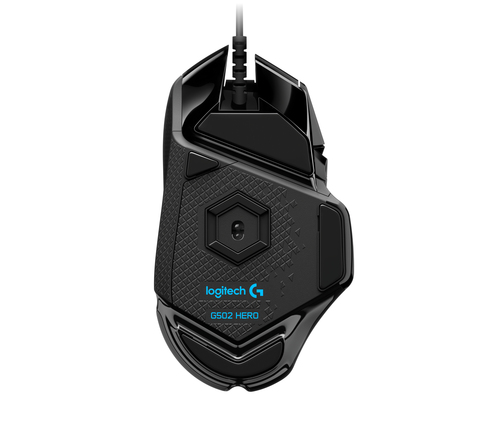 Logitech HERO G502 Gaming Mouse - USB - Optical - 11 Button(s) - Black - Cable - 16000 dpi - Scroll Wheel - Right-handed