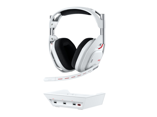 Logitech G Astro A50 (Gen 5) Wireless On-ear, Over-the-head Stereo Gaming Headset - White - Binaural - Circumaural - 1200 