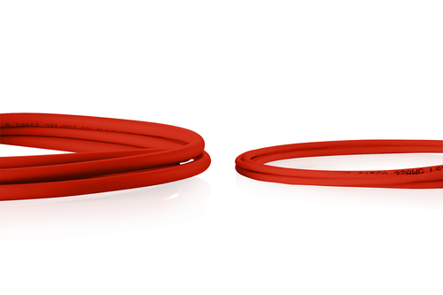 Digitus CAT 6 U-UTP Slim patch cable, 5 m, red, 10 pieces. Cable length: 5 m, Cable standard: Cat6, Cable shielding: U/UTP