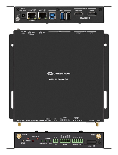 Crestron AirMedia Series 3 Kit with AM-3200-WF Receiver, two AM-TX3-100 Adaptors, and Cradle, International. Type: AV rece