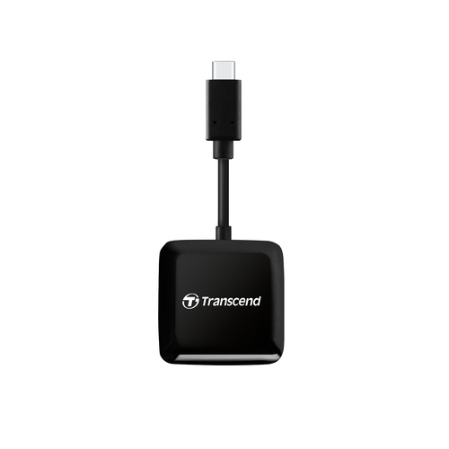 Transcend RDC3 Kartenleser - USB 3.2 (Gen 1) Typ C - 100 - SDHC, SDXC, microSDHC, microSDXC, SD, microSD