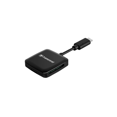 Transcend RDC3 Kartenleser - USB 3.2 (Gen 1) Typ C - 100 - SDHC, SDXC, microSDHC, microSDXC, SD, microSD