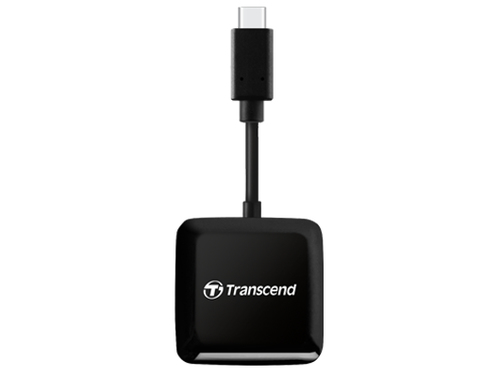 Transcend RDC3 Kartenleser - USB 3.2 (Gen 1) Typ C - 100 - SDHC, SDXC, microSDHC, microSDXC, SD, microSD