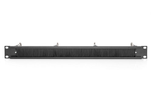 Digitus Cable Routing - Jet Black - 1 Pack Pack - Cable Management Panel - 1U Rack Height x 19" Panel Width - Steel