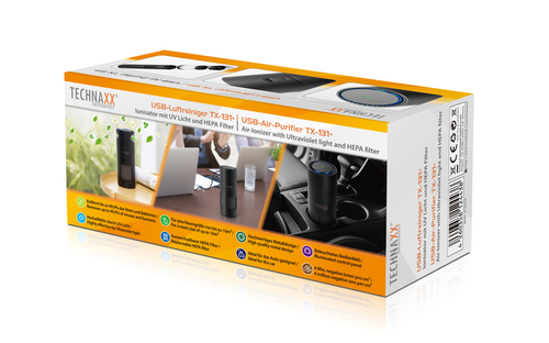 Technaxx TX-131+, 35 dB, 393 g, Black, HEPA