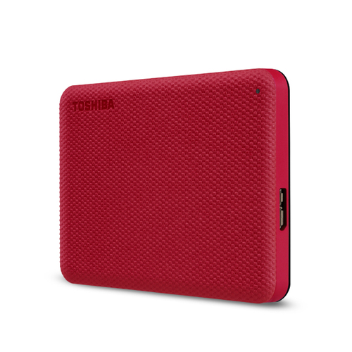 Toshiba Canvio Advance Tragbar Festplatte - 2,5" Extern - 1 TB - Rot - MAC Unterstütztes Gerät - USB 3.2 (Gen 1)