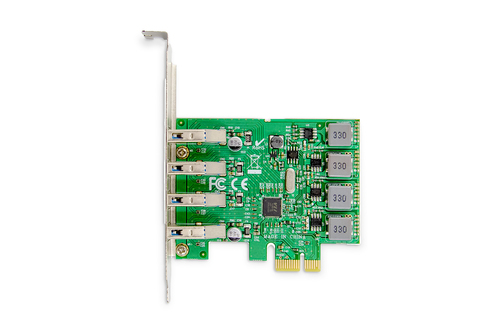 Digitus USB Adapter - PCI Express 2.0 - Plug-in-Karte - UASP-Support - 4 Total USB Port(s) - 4 USB 3.0 Port(s) - PC, Linux