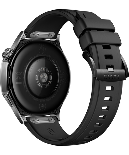 Huawei GT 5 Smart Watch - 46 mm Case Width - Black Body Color - Black Band Color - Stainless Steel Case Material - Fluoroe