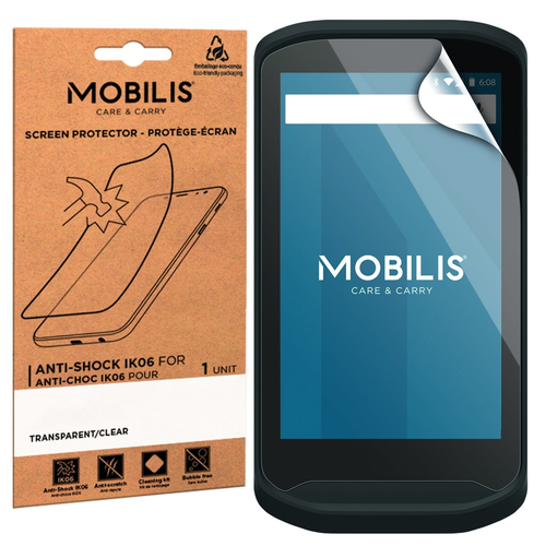 MOBILIS Anti-Shock Screen Protector - Clear - For LCD Handheld Terminal