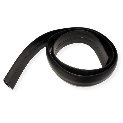 Roline Kabelschutz - Schwarz - Kabelkanal - 1,8 m Länge - Thermoplastisches Elastomer