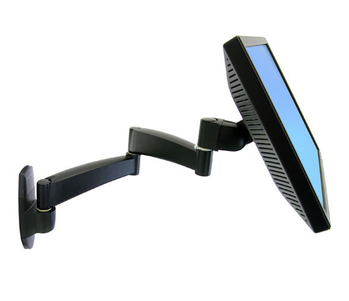 Ergotron 200 Series Wall Mount Arm, 2 Extensions. Maximum weight capacity: 11.3 kg, Maximum screen size: 61 cm (24"), Mini