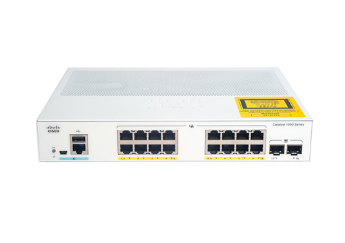 Cisco Catalyst C1000-16FP-2G-L. Tipo de switch: Gerido, Camada de switches: L2. Tipos de portas ethernet Basic switching R