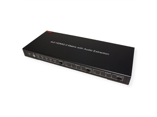 Roline Audio/Video-Schalter - Kabel - 3840 x 2160 - 4K, 4K UHD - 2160p - Blu-ray Player, Satellitenempfänger, Spielkonsole