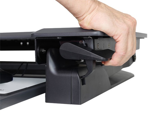 Ergotron WorkFit-TL. Forma da mesa: Forma retangular, Material da estrutura: Aço inoxidável, Uso próprio: Jogos, Escritóri