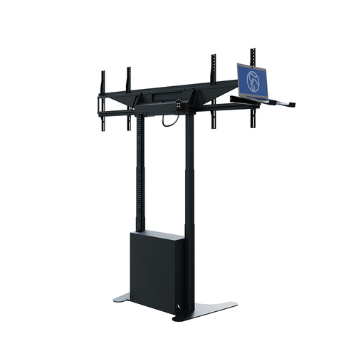 HAGOR Lift für Display, Mini-PC, Kamera, Notebook, A/V-Geräte, Display - Schwarz pulverbeschichtet - Höhenverstellbar - 2 